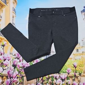 Simply Vera Vera Wang Dark Gray Leggings Pants Size PL Petite Large